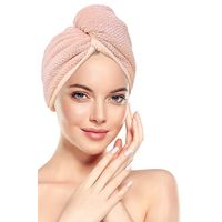 The Great Skin Co Fast Hair Drying Microfiber Cap - Pink